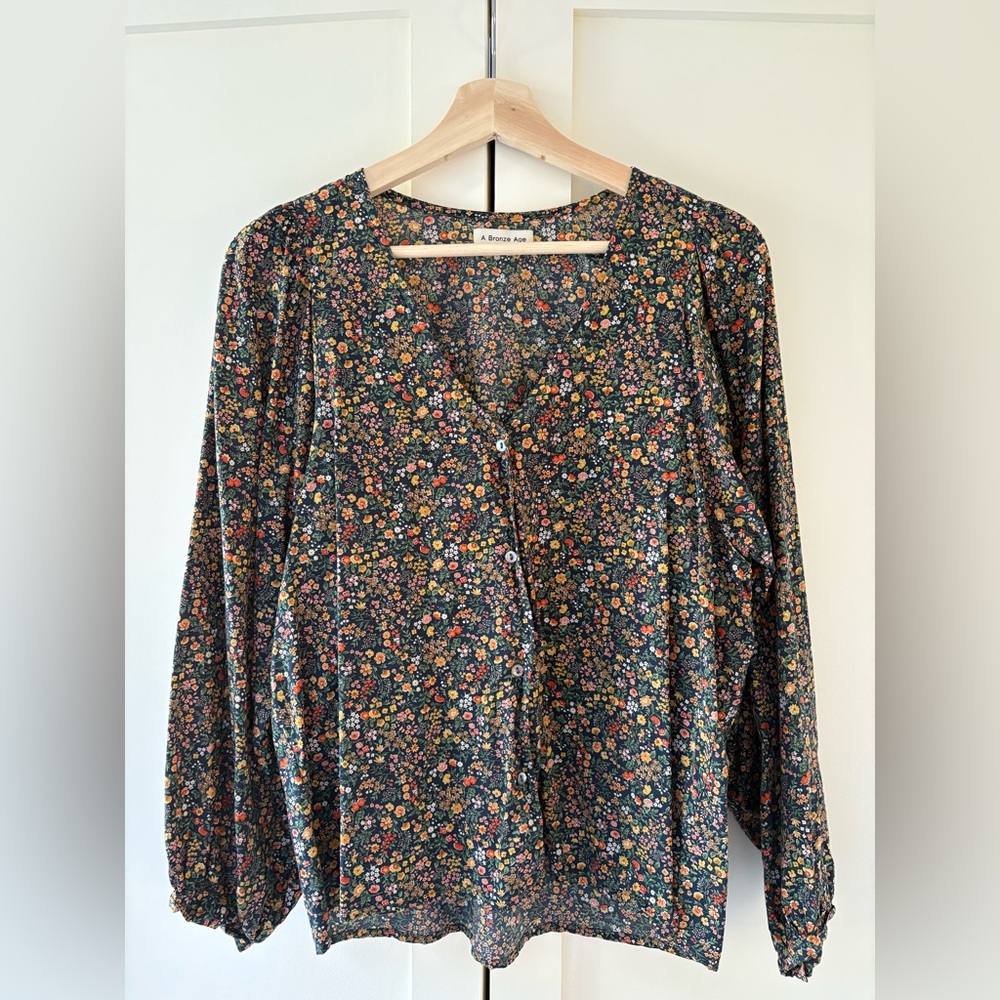 A Bronze Age Microfloral Top XS/S